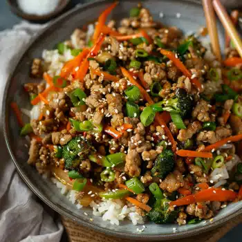 Ground Turkey Teriyaki Stir Fry