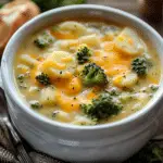 Crockpot Potato Broccoli Cheddar Soup