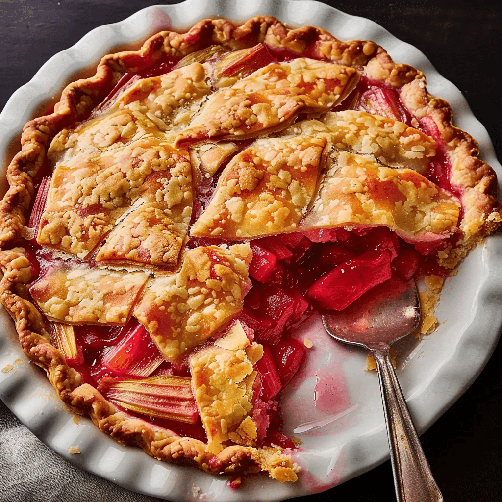 Fresh Rhubarb Pie