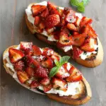 Strawberry Goat Cheese Bruschetta