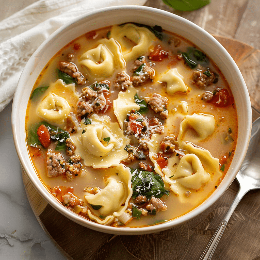 Sausage Tortellini Soup