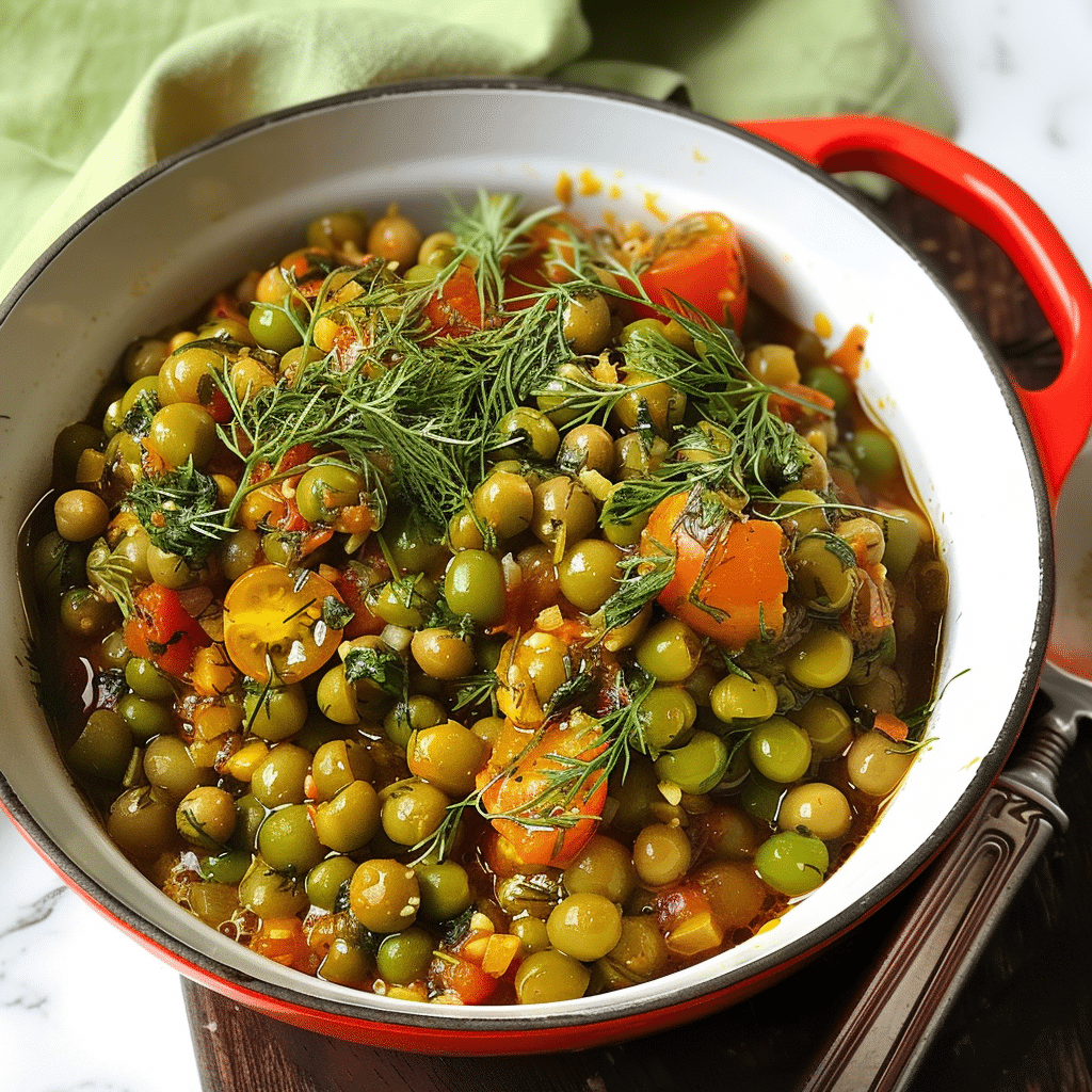 Arakas Latheros (Greek Peas with Tomato and Dill)