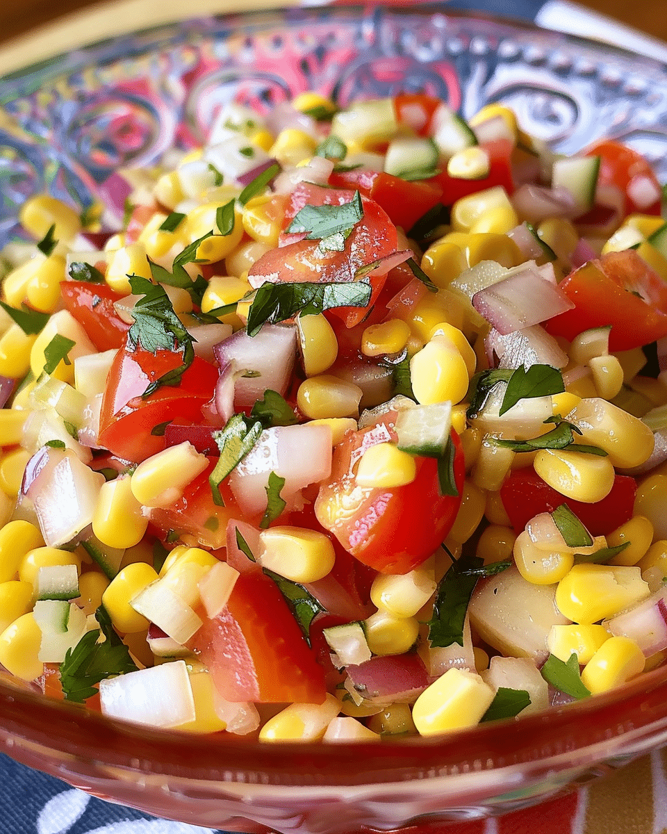 Corn, Sweet Onion, and Tomato Salad