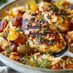 Mediterranean Chicken Recipe with Orzo