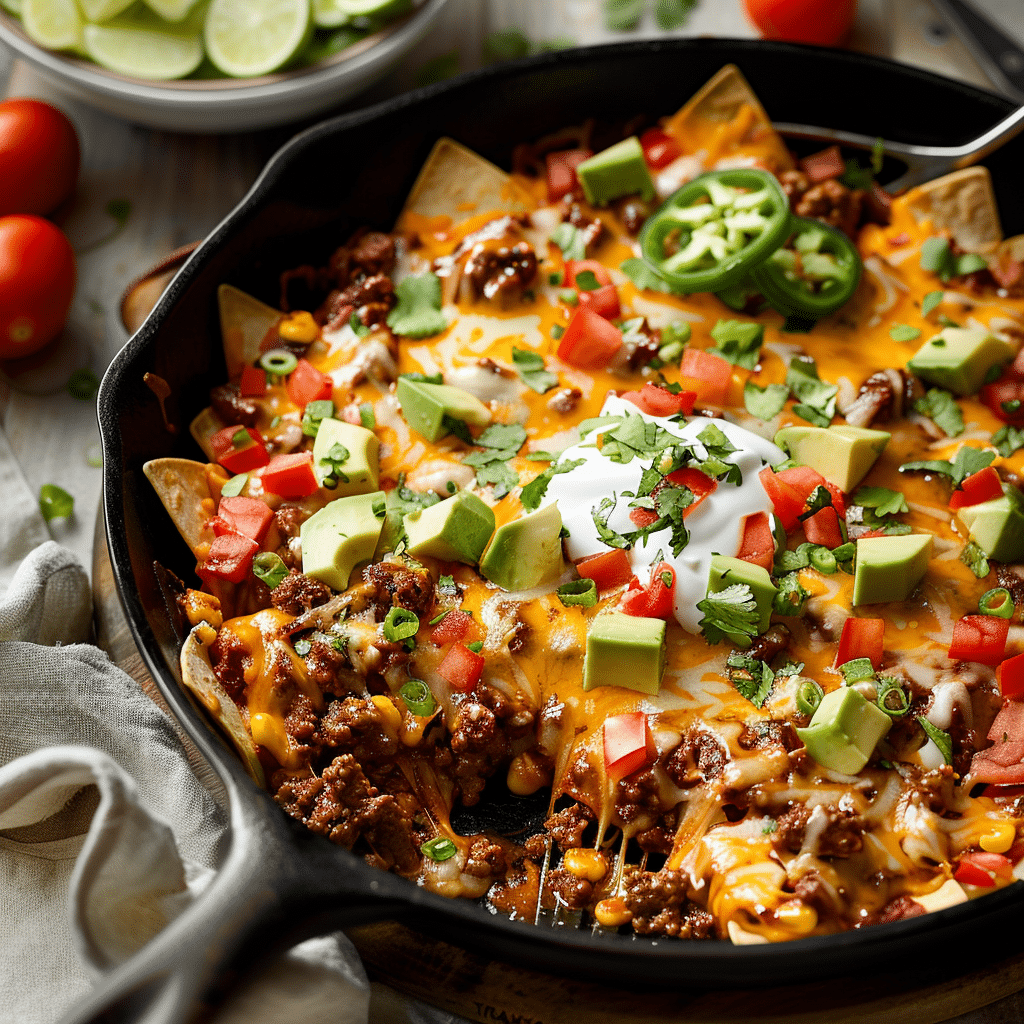 Beef Skillet Enchiladas