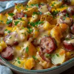 Cheesy Ranch Potatoes with Smoked Sausage