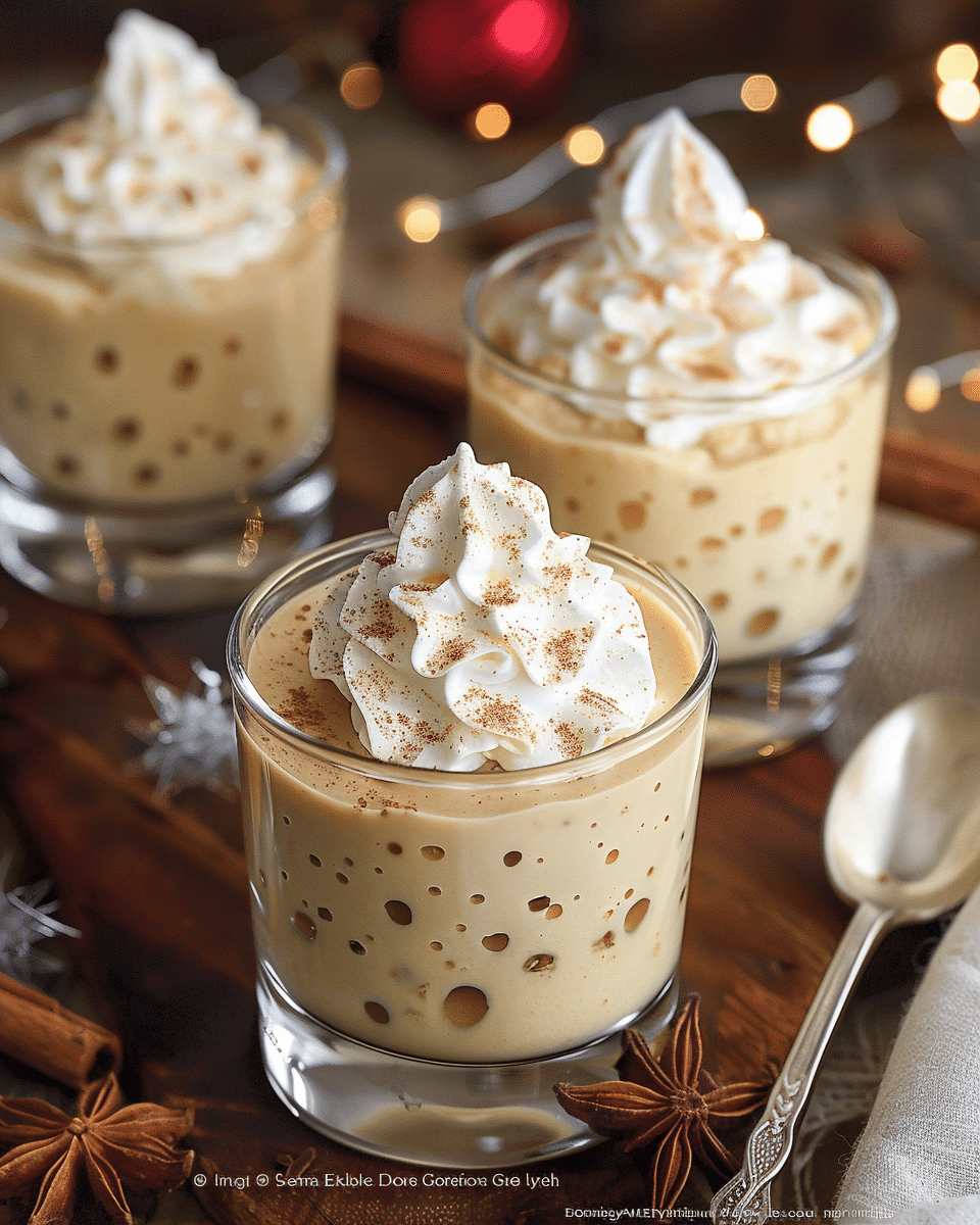 Eggnog Pudding