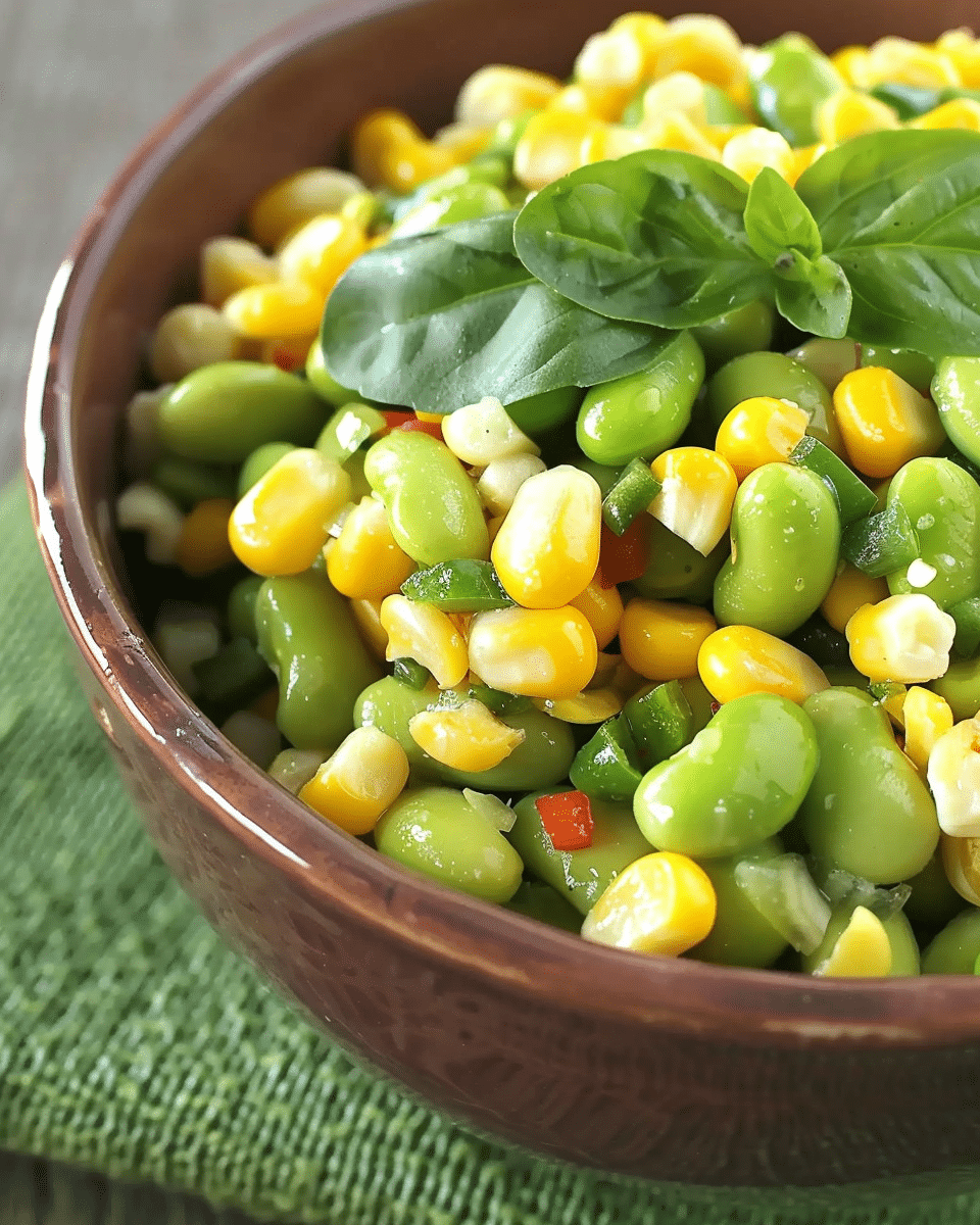 Grilled Corn and Edamame Succotash Salad