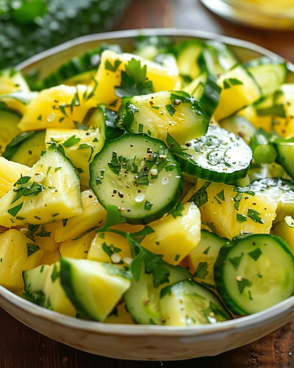 Pineapple Cucumber Salad