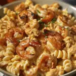 Creamy Cajun Shrimp and Chicken Pasta Recipe