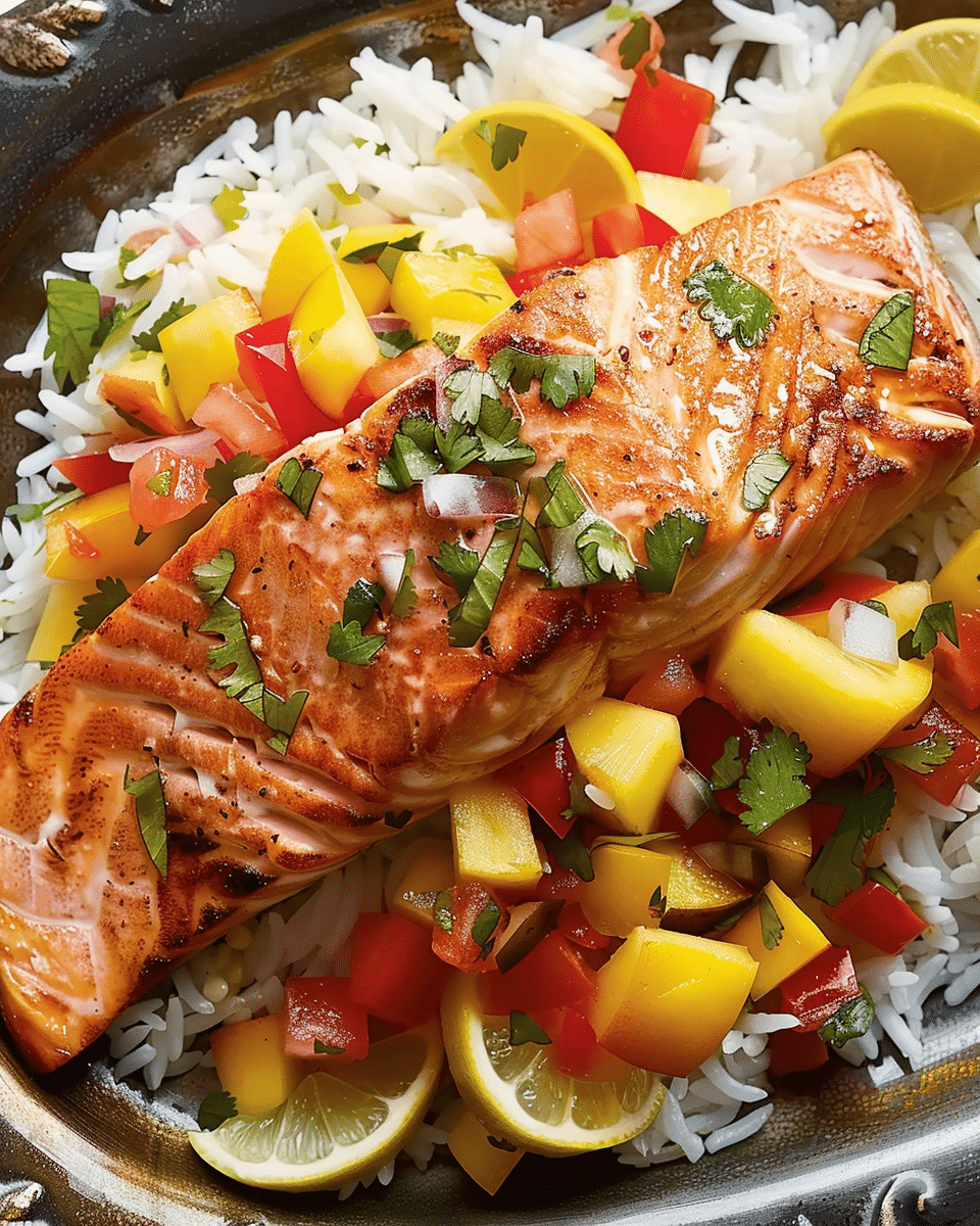 Salmon with Fruit Salsa