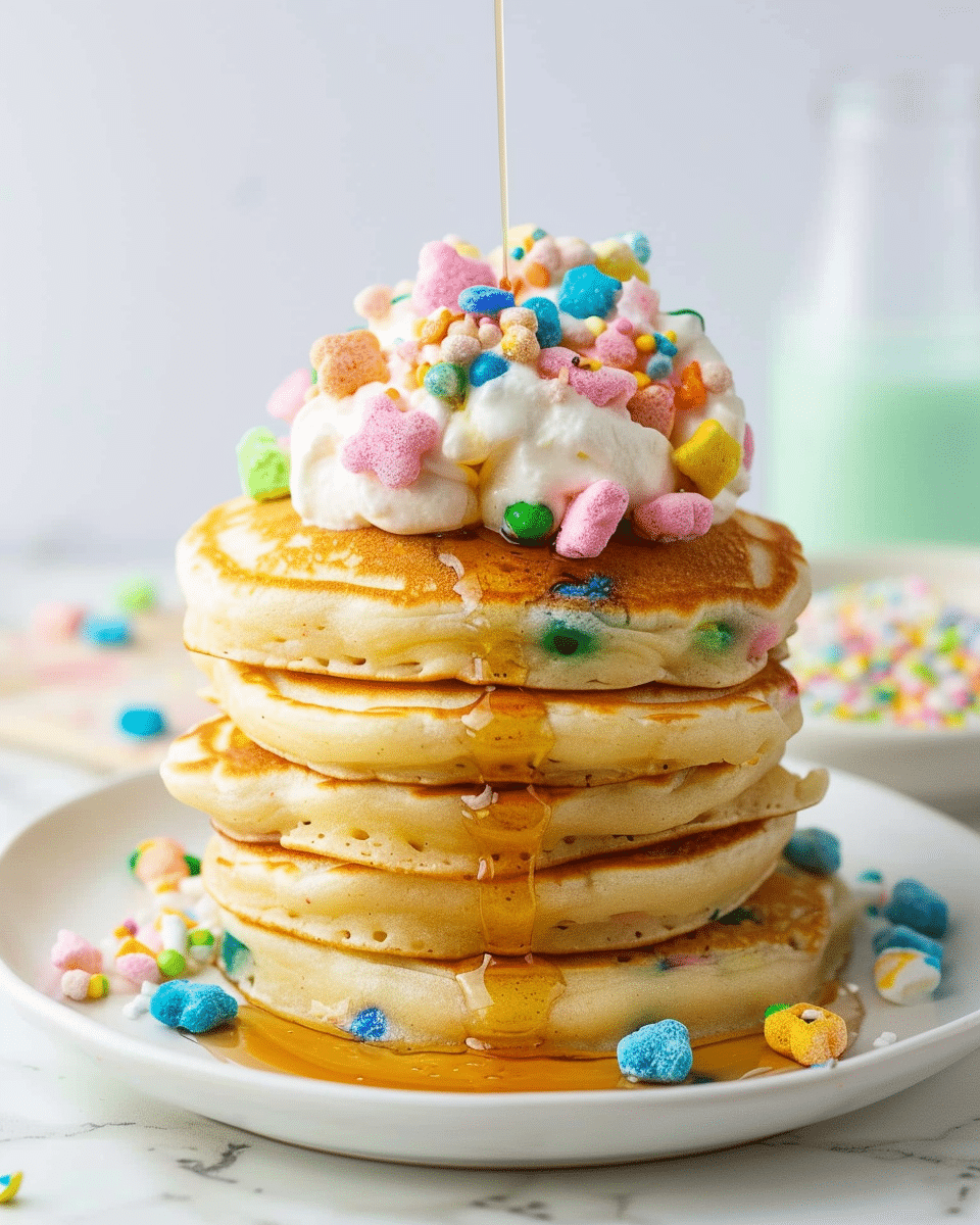 Lucky Charms Pancakes