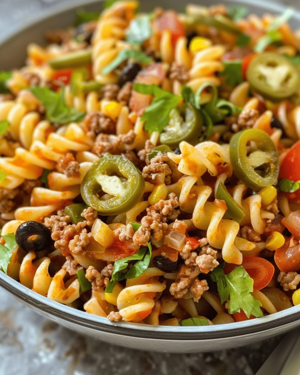 Crunchy Taco Pasta Salad