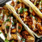 Garlic Butter Honey BBQ Chicken Tacos