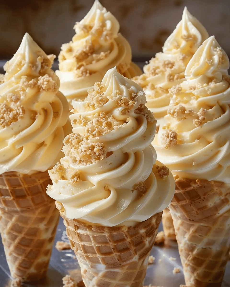 Banana Pudding Cheesecake Cones