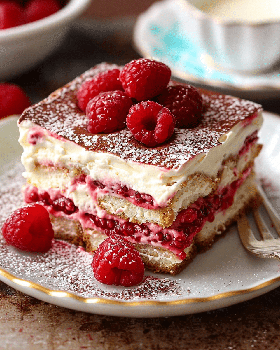 Fresh Raspberry Tiramisu