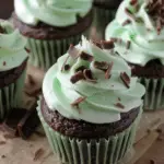 Grasshopper Pie Cupcakes