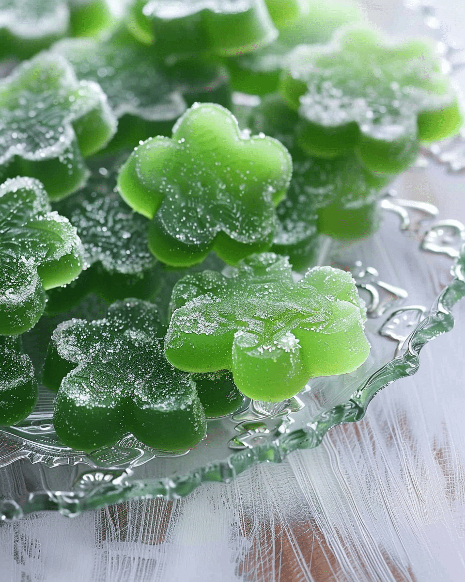 Homemade Shamrock Gum Drops