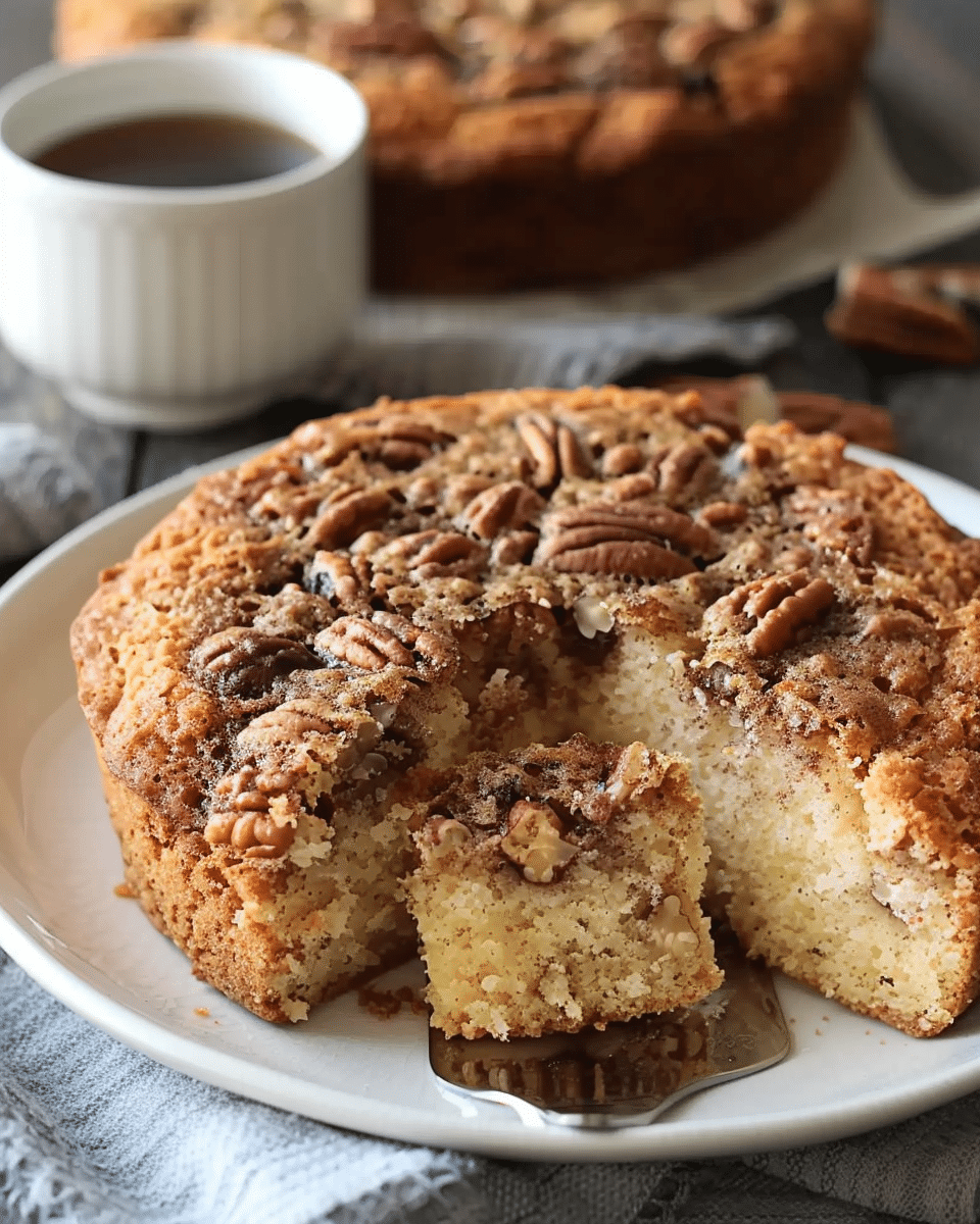 Pecan Sour Cream Coffee Cake