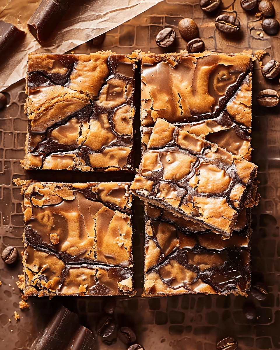 Salty Coffee Toffee Bars