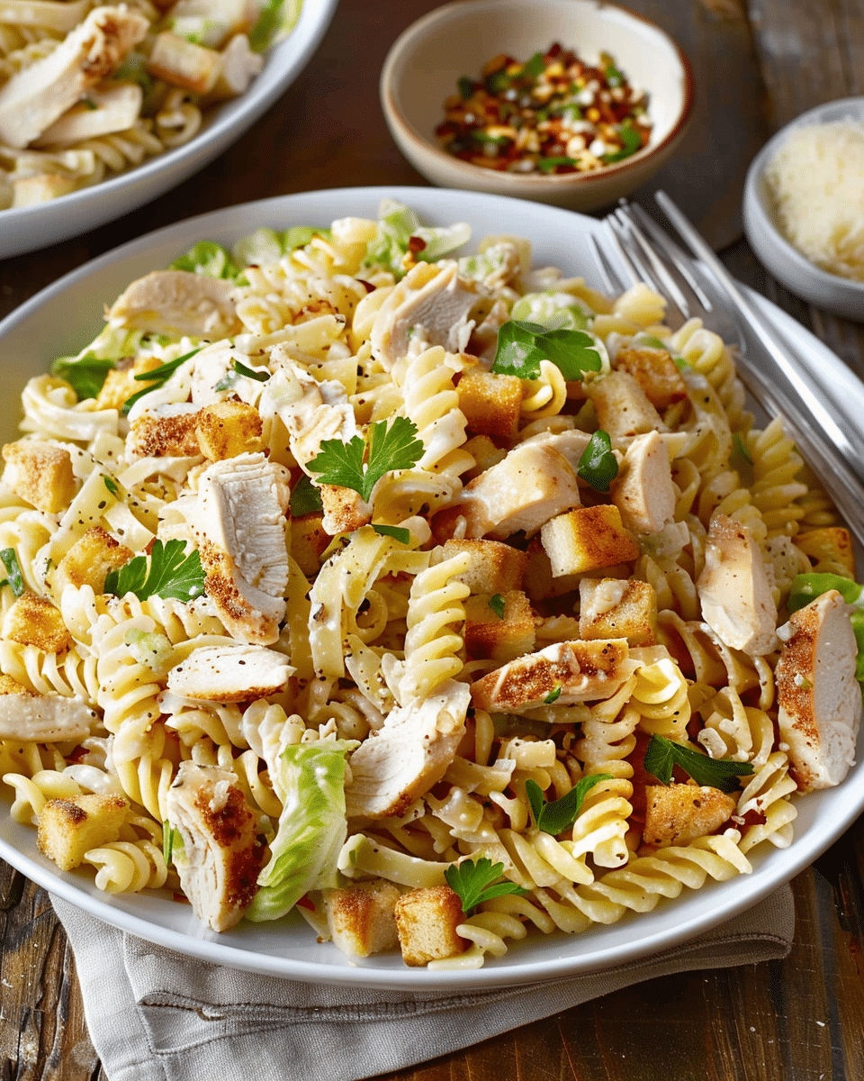 Chicken Caesar Pasta Salad