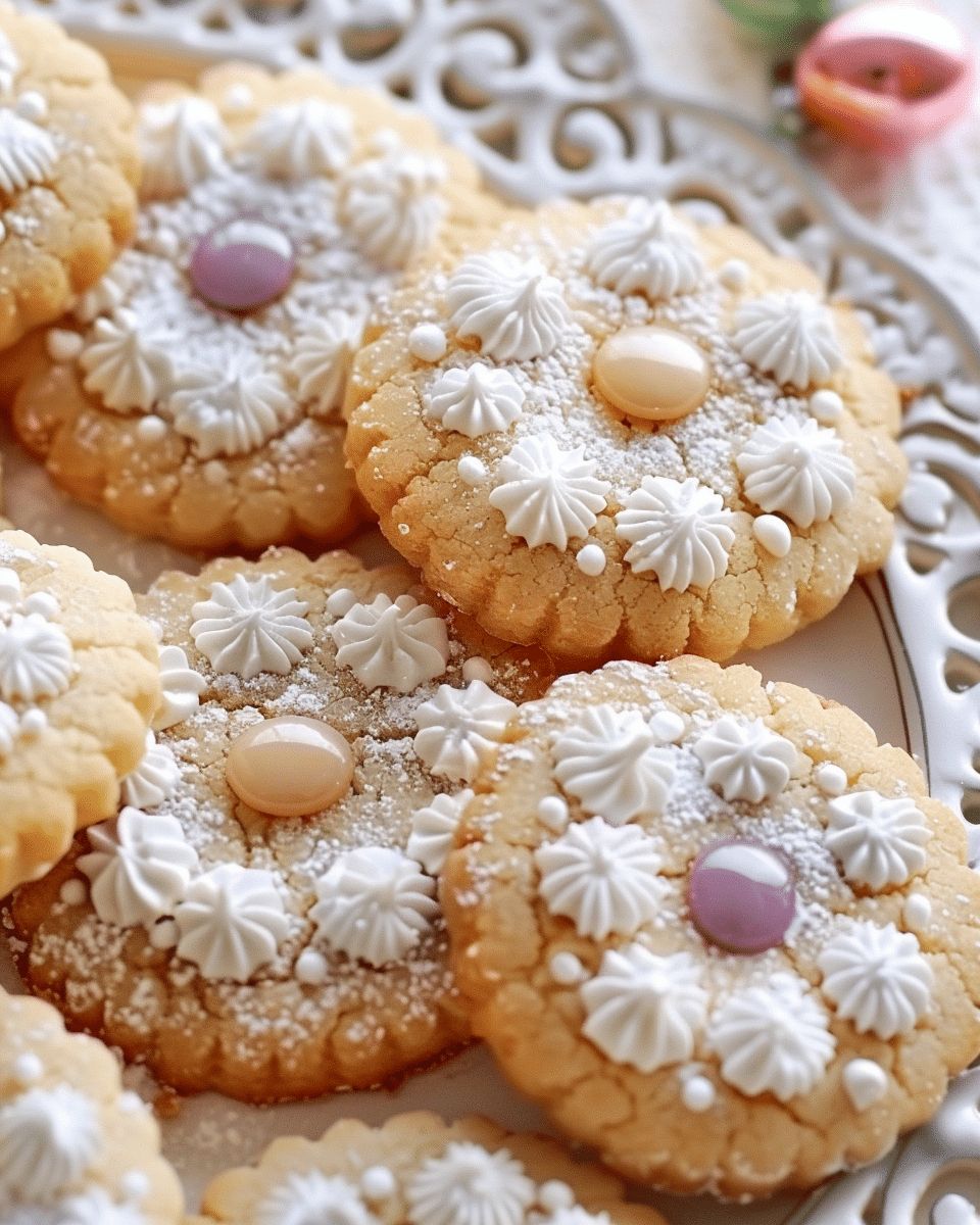 Easter Bunny Button Cookies