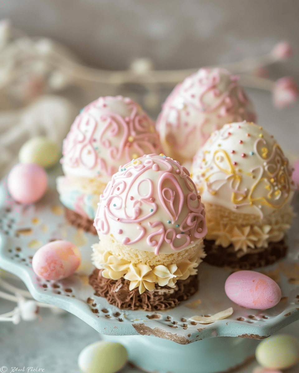 Mini Easter Egg Cakes