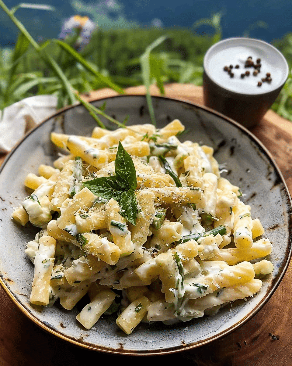 Creamy Lemon Basil and Asparagus Ricotta Pasta