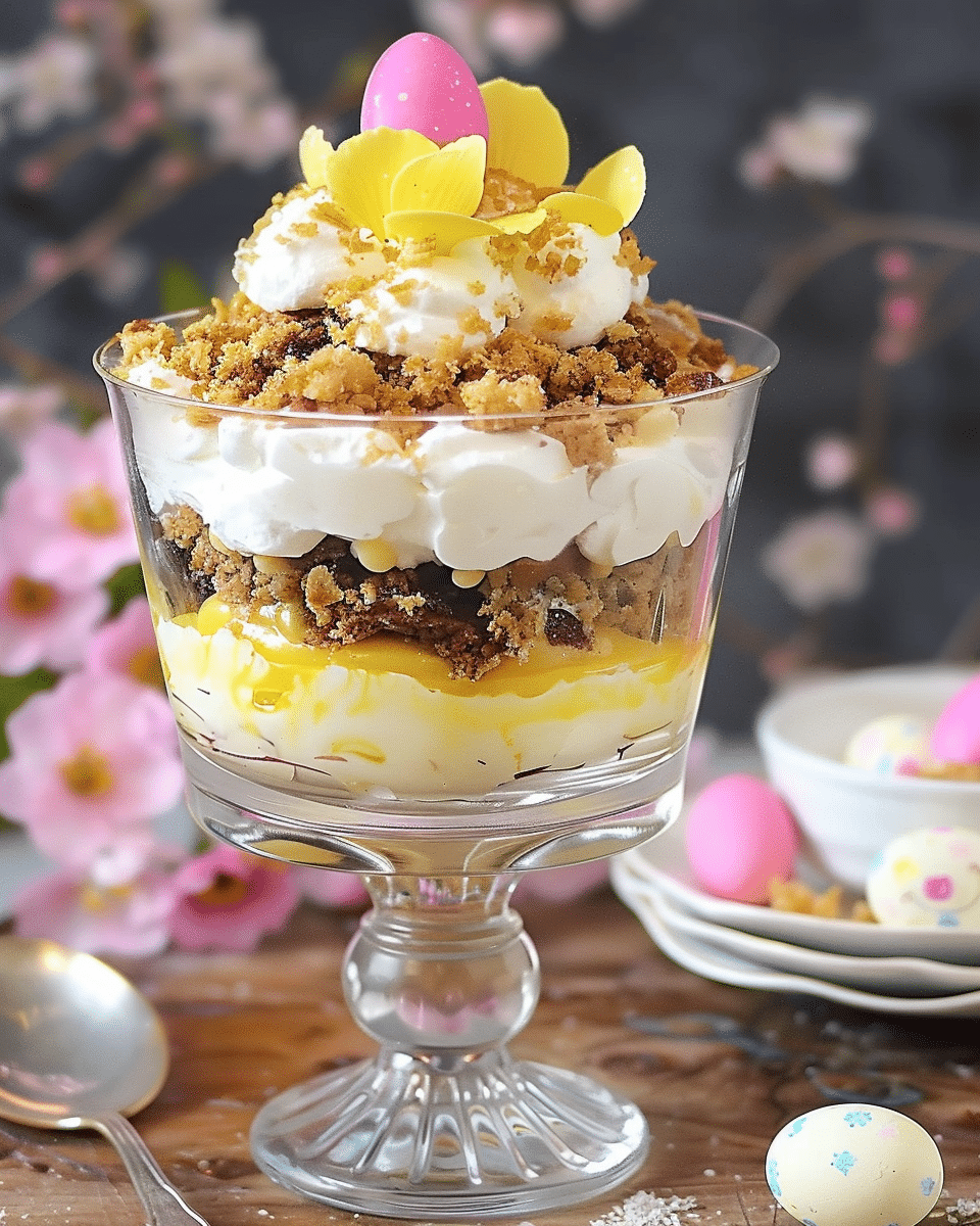 Cadbury Egg Inspired Easter Trifle