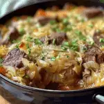 Savory Cabbage Beef Bake