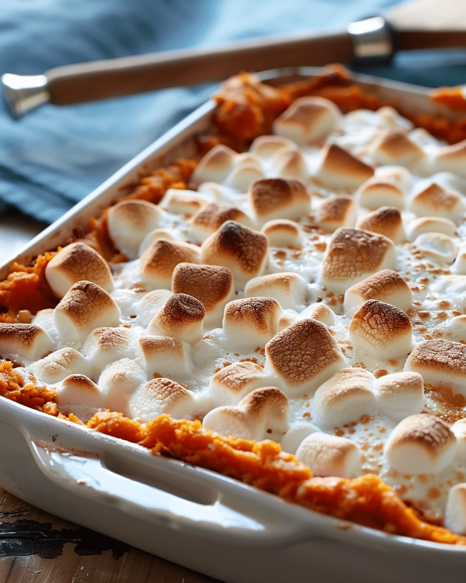 Sweet Potato Casserole with Marshmallows