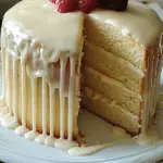 Vanilla Buttermilk Pound Cake with Cream Cheese Glaze