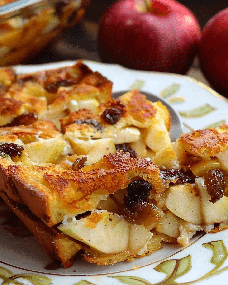 Apple Raisin French Toast Strata