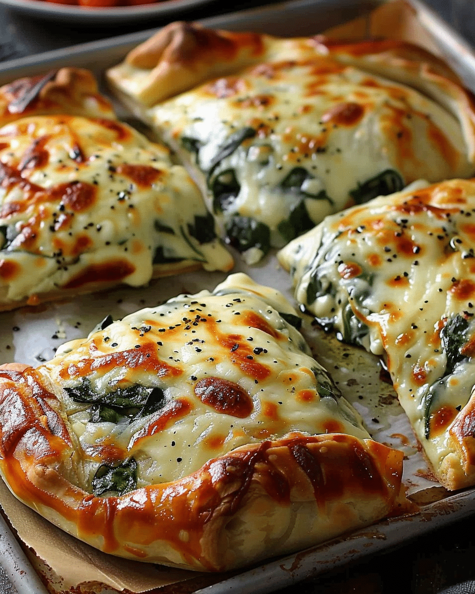 Cheese and Spinach Stuffed Pastry