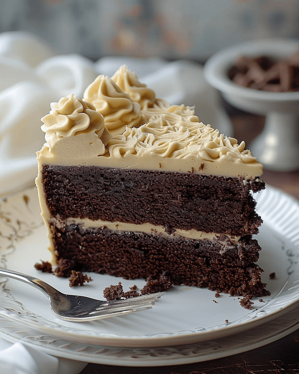 Chocolate Cake with Baileys Buttercream Frosting