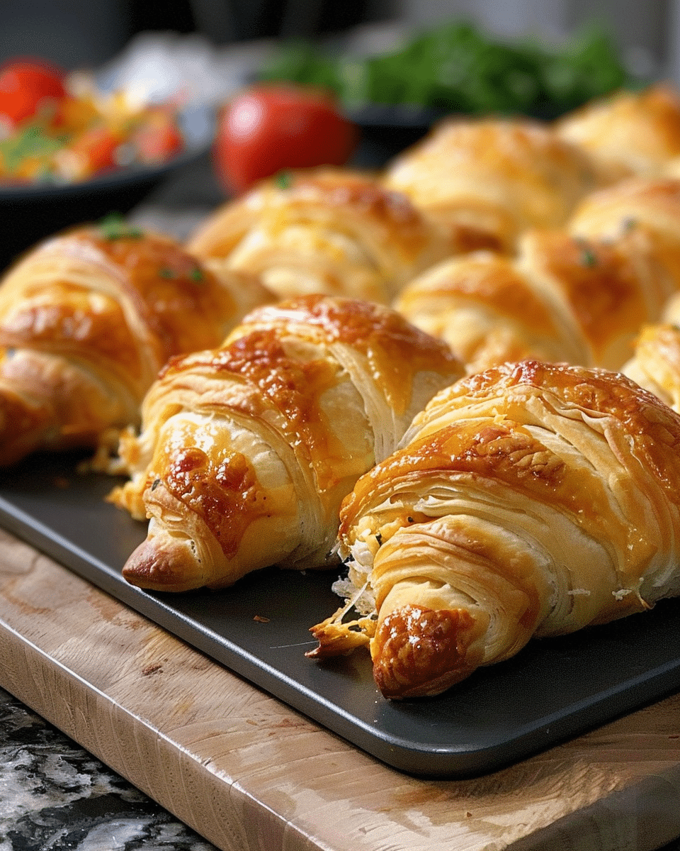 Baked Chicken Stuffed Crescent Rolls