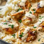 Creamy Smothered Chicken and Rice