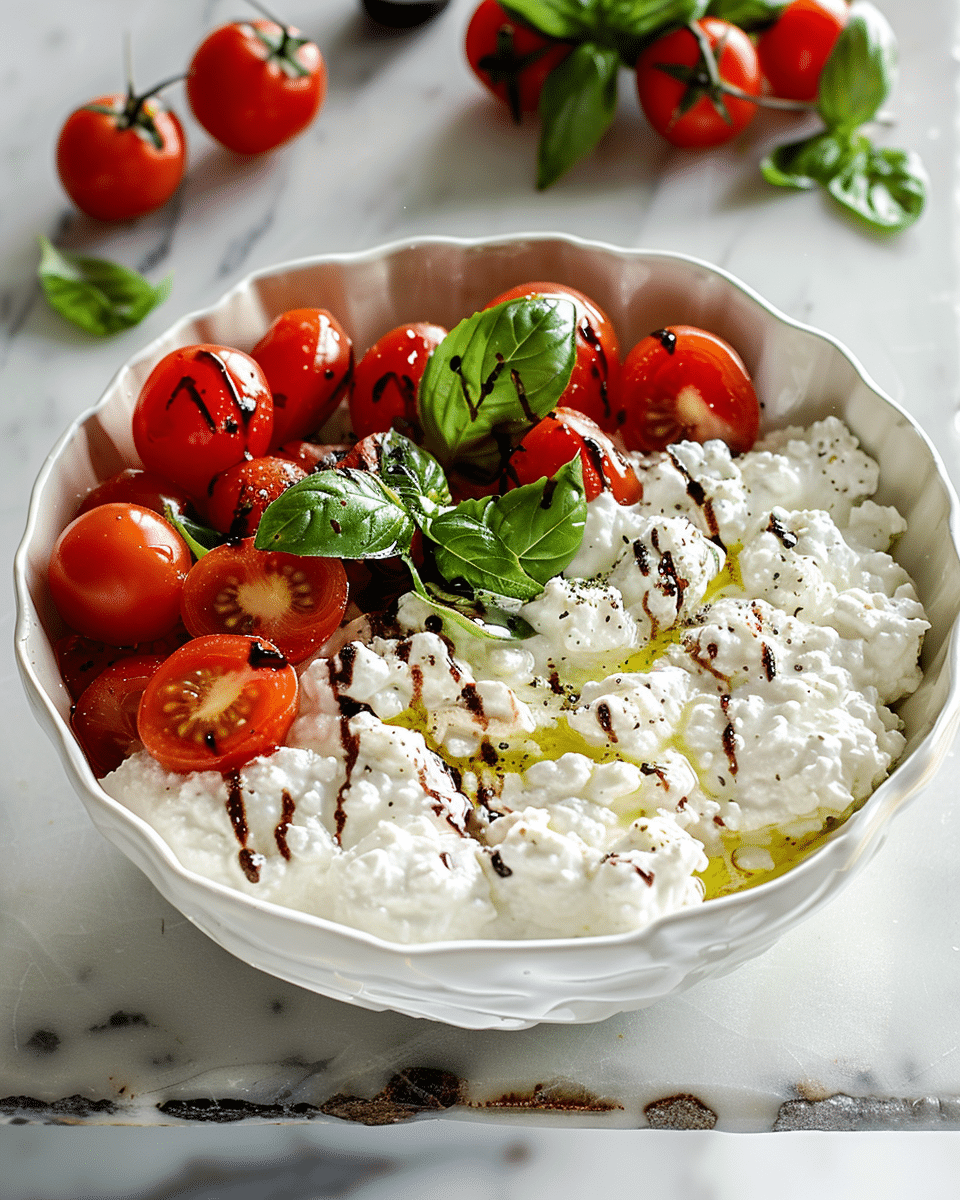 Caprese Cottage Cheese Bowl