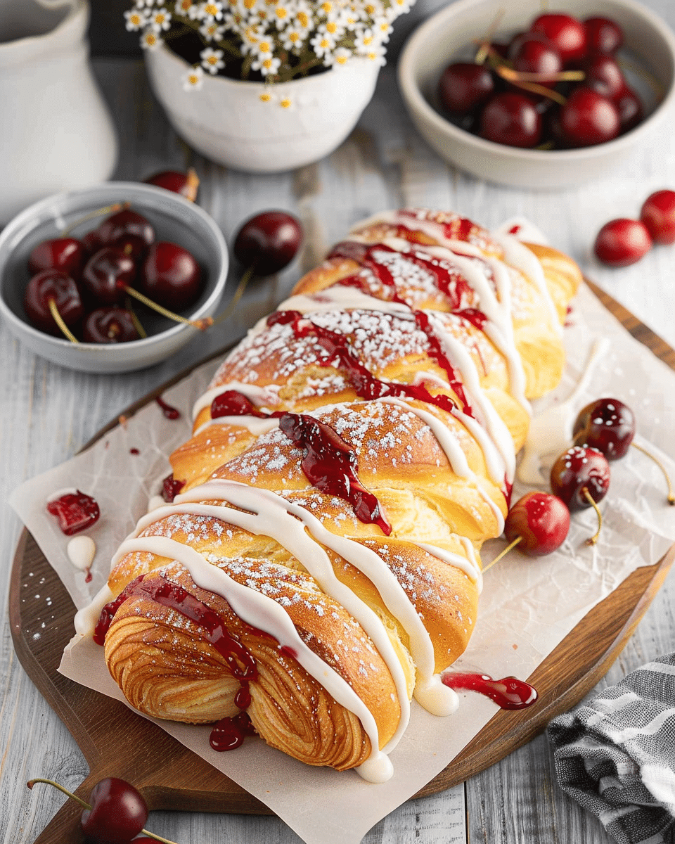Cherry Breakfast Braid