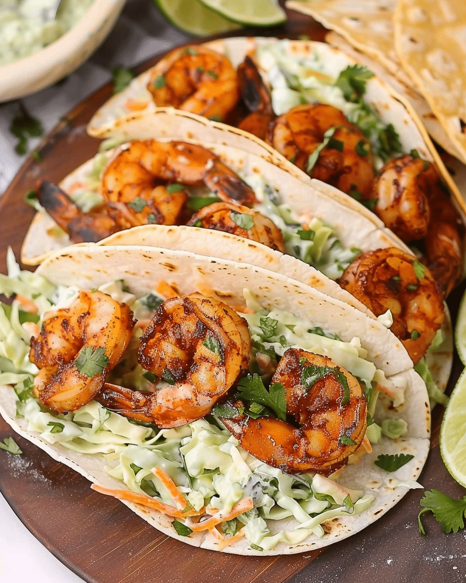 Cilantro Lime Shrimp Tacos