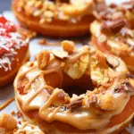 Donut Apples with Peanut Butter