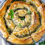 Flaky Spanakopita Spiral
