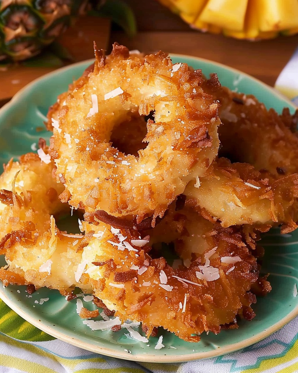 Fried Piña Colada Rings