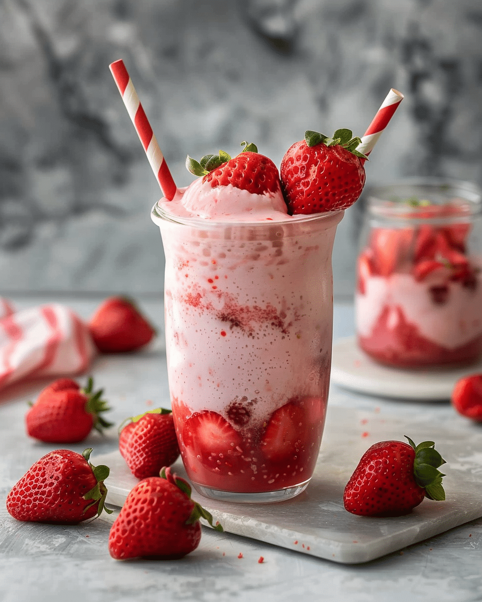 Vegan Korean Strawberry Milk