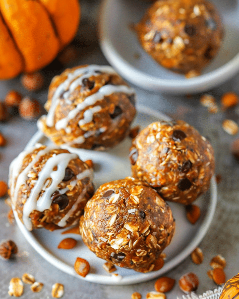 No Bake Pumpkin Spice Energy Bites