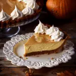 Pumpkin Cheese Pie with Gingersnap Crust