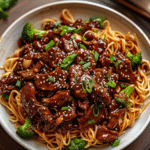 Sticky Beef Noodles