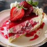 Strawberry Swirl Cheesecake