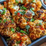 Sweet and Spicy Baked Cauliflower