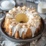 Toasted Coconut Tres Leches Pound Cake